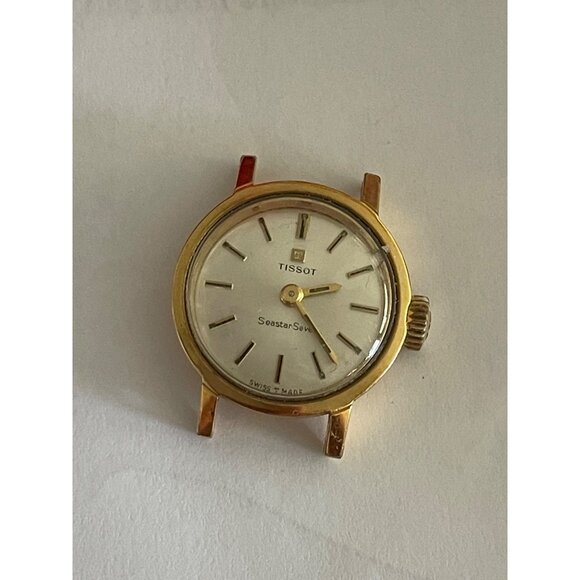 1/20 10K Gold Filled Vintage Tissot "Seastar" Swiss Watch Face Working - Picture 1 of 7